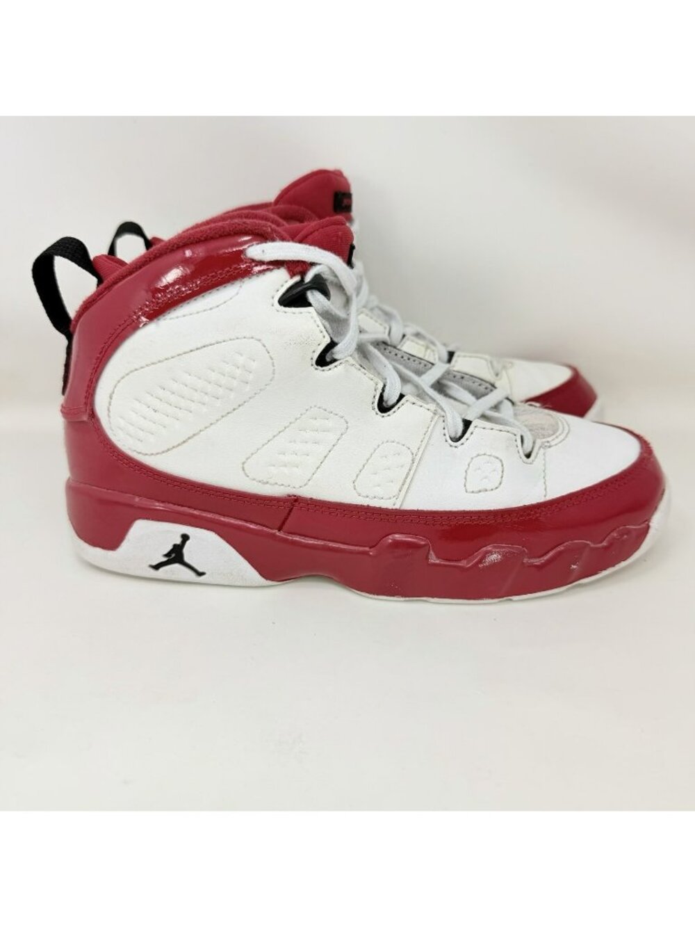 Nike Air Jordan IX 9 Retro Gym Red Sneakers Red White Size 2.5Y